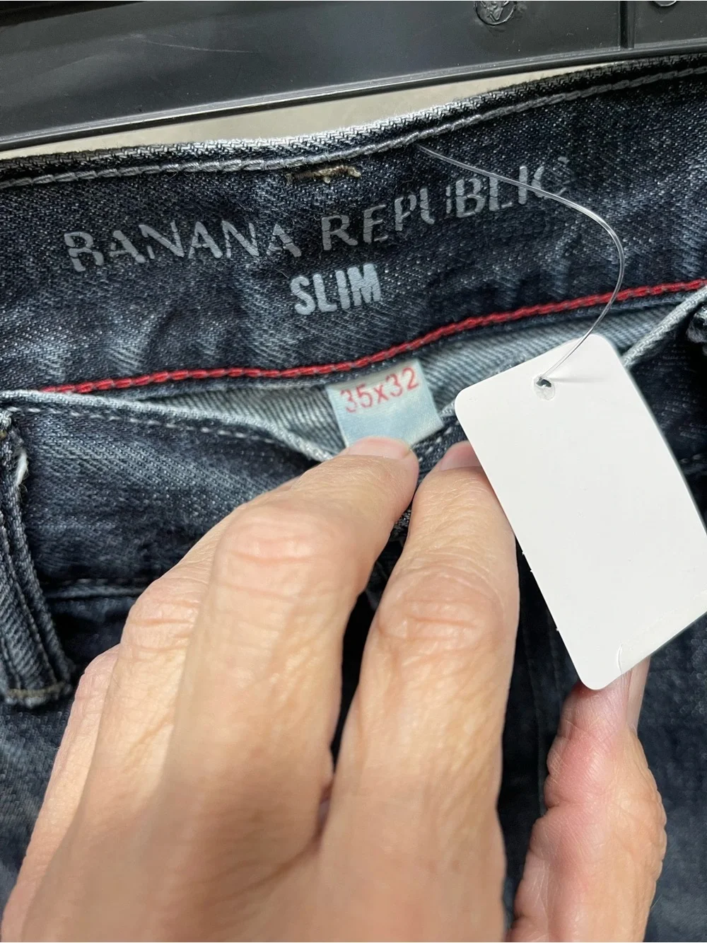 Banana Republic Men's Faded Blue Straight Jeans